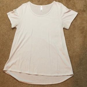 Solid White Lularoe Classic T